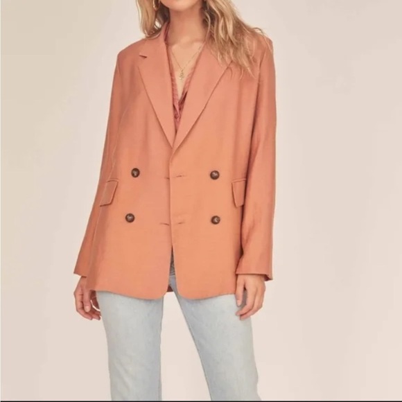 Astr The Label Allegra Oversized Blazer Tera Cotta Size Large - Picture 1 of 9